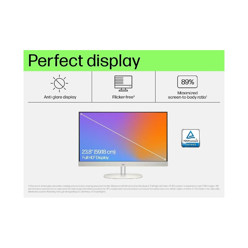 HP All-in-One Desktop Intel i5 13th Gen | 8GB | 512GB SSD | 24 Inch LED | Win 11 (HP AiO 24-cr0477in) view 3